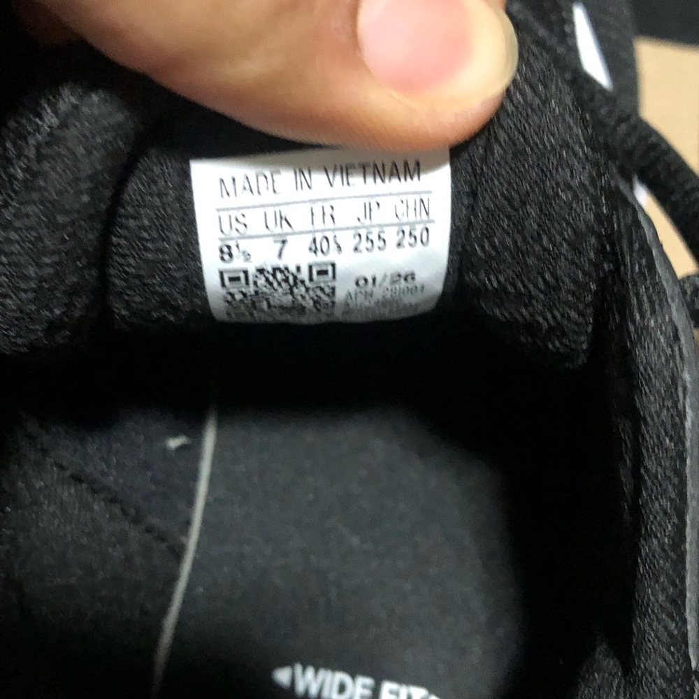 Adidas Women's Cloudfoam Flex - Laces Black/White Shoe Sneaker, Size 8.5 - Picture 5 of 7